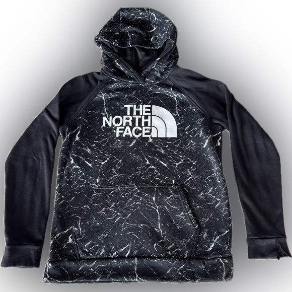 The North Face Surgent 2.0 Pullover Hoodie black and white boys size XL (18/20) - Picture 1 of 10